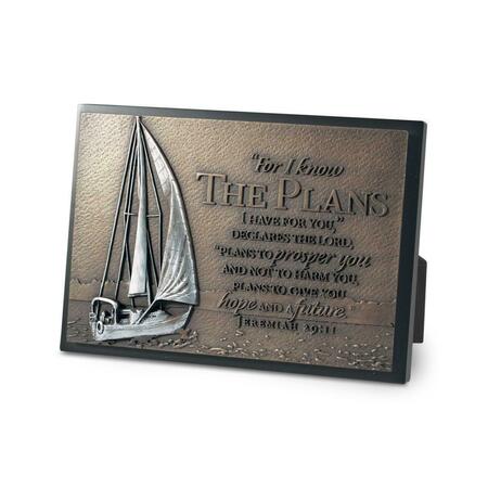 LIGHTHOUSE CHRISTIAN PRODUCTS Small Plaque - Moments of Faith-Sailboat - No. 20761 89347